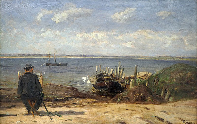 the artist painting